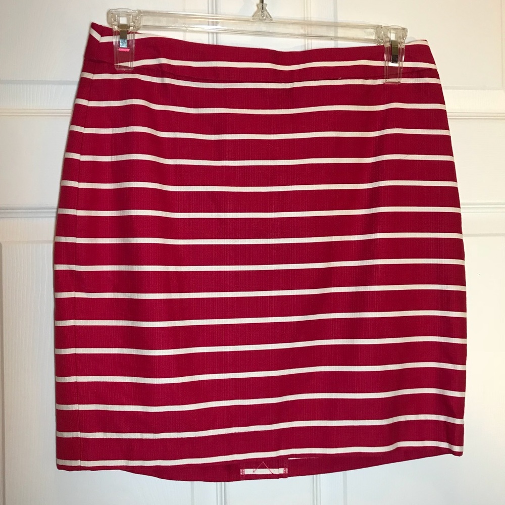 Banana Republic Petite Striped Pencil Skirt